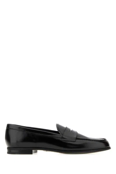 Church's Women Black Leather Natalie Loafers In Multi