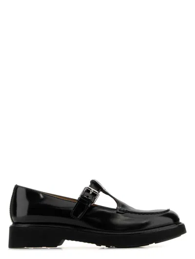 Church's Women's Leather Nadine Mock Strap Shoes In Black