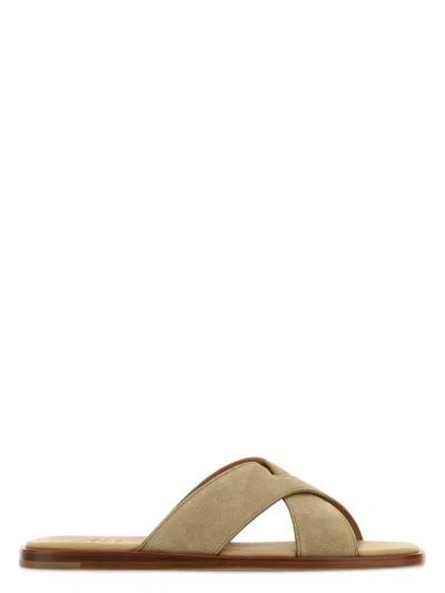 Church's Women's Sand Suede Slippers Sandal In Brown