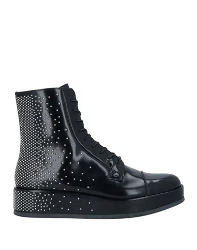 Church's X Noir Kei Ninomiya Woman Ankle Boots Black Size 6.5 Cow Leather