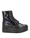 Church's X Noir Kei Ninomiya Woman Ankle Boots Black Size 7 Leather In Black