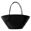 Chylak Big Shopper Bag With Bows -  - Leather - Black In Black