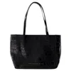 Chylak Wide Shopper Bag -  - Leather - Black In Black