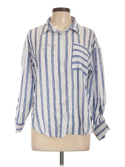 Pre-owned Ci Sono 3/4 Sleeve Blouse In Blue