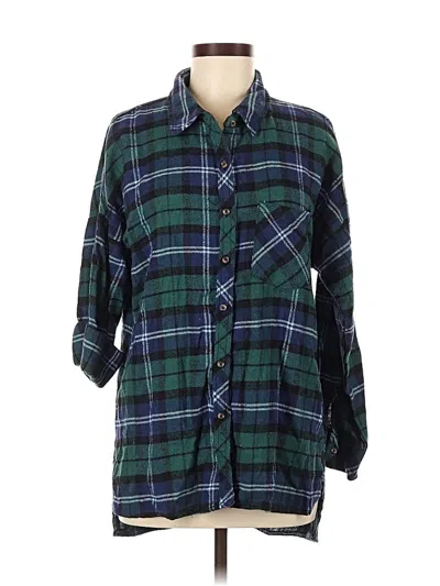 Pre-owned Ci Sono 3/4 Sleeve Blouse In Green