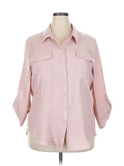 Pre-owned Ci Sono 3/4 Sleeve Blouse In Pink