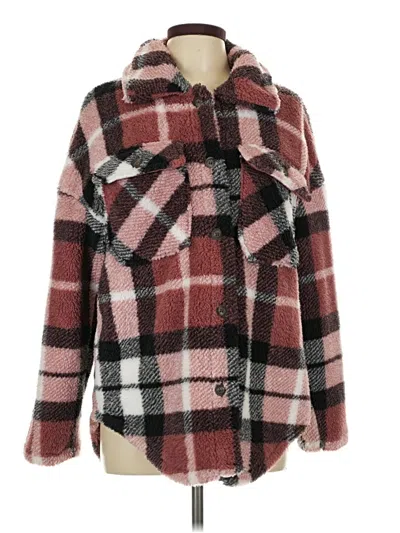 Pre-owned Ci Sono Coat In Burgundy