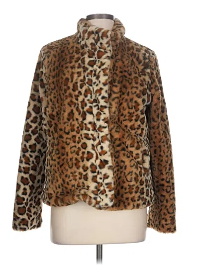 Pre-owned Ci Sono Faux Fur Jacket In Brown