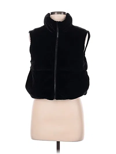 Pre-owned Ci Sono Faux Fur Vest In Black