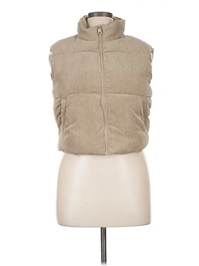 Pre-owned Ci Sono Faux Fur Vest In Brown