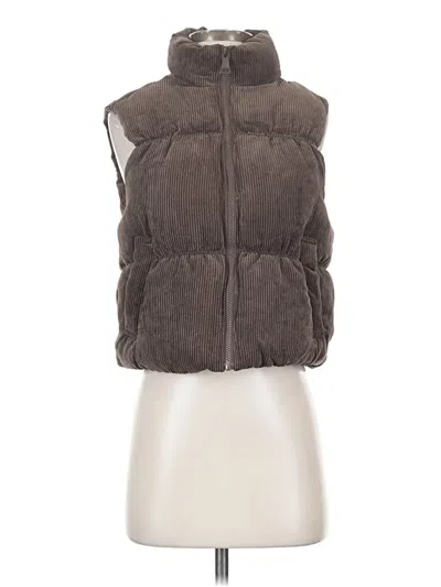 Pre-owned Ci Sono Faux Fur Vest In Gray