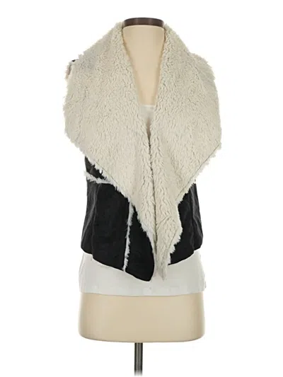 Pre-owned Ci Sono Faux Fur Vest In White