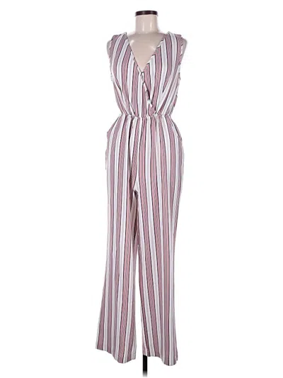 Pre-owned Ci Sono Jumpsuit In Burgundy