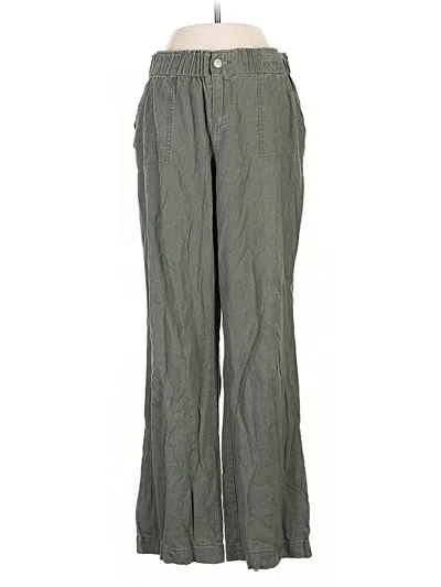 Pre-owned Ci Sono Linen Pants In Green