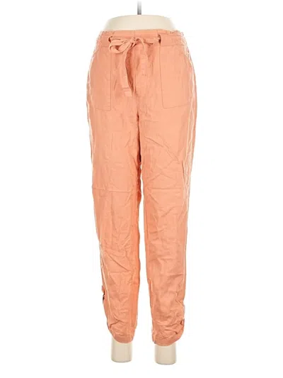 Pre-owned Ci Sono Linen Pants In Orange