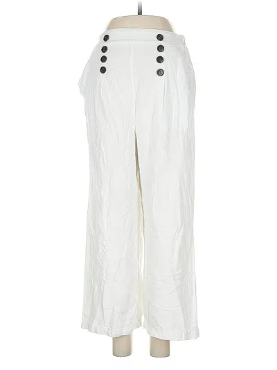 Pre-owned Ci Sono Linen Pants In White