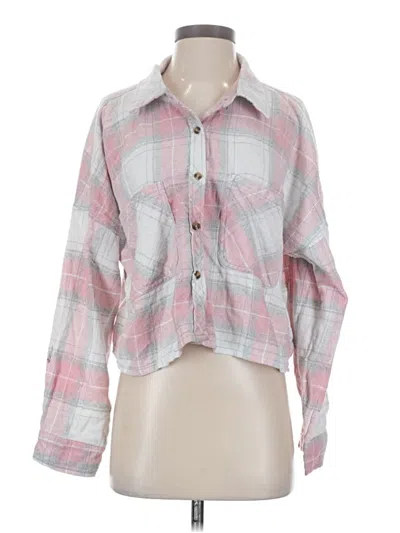 Pre-owned Ci Sono Long Sleeve Blouse In Pink