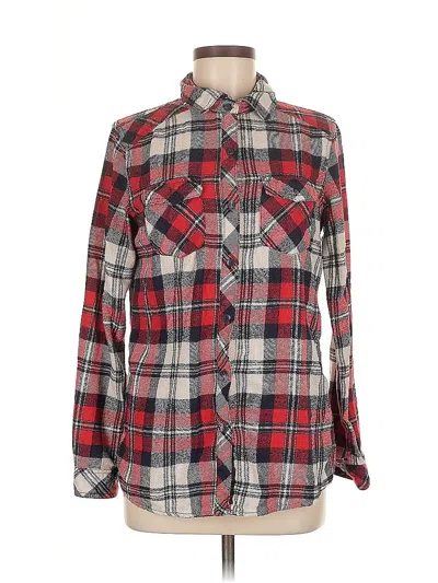 Pre-owned Ci Sono Long Sleeve Blouse In Red
