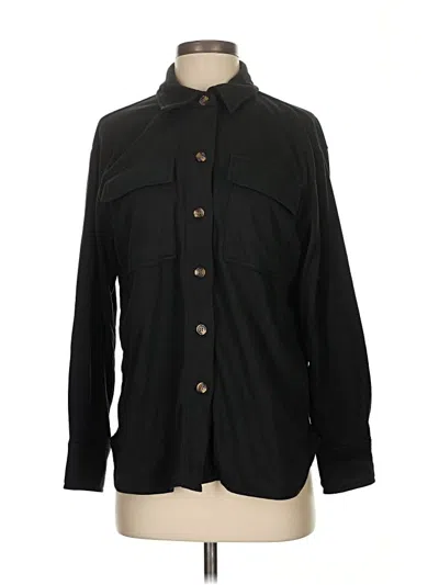 Pre-owned Ci Sono Long Sleeve Button Down Shirt In Black