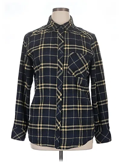 Pre-owned Ci Sono Long Sleeve Button Down Shirt In Blue