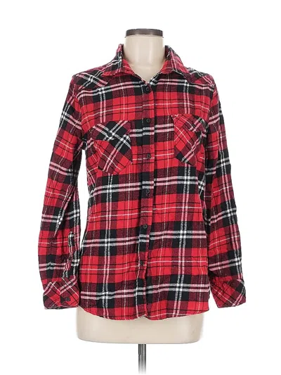 Pre-owned Ci Sono Long Sleeve Button Down Shirt In Red