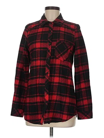 Pre-owned Ci Sono Long Sleeve Button Down Shirt In Red