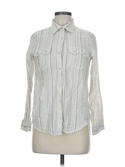 Pre-owned Ci Sono Long Sleeve Button Down Shirt In White
