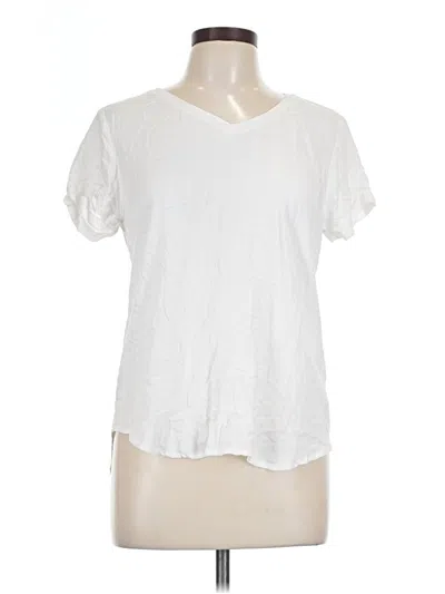 Pre-owned Ci Sono Short Sleeve Top White V-neck Tops