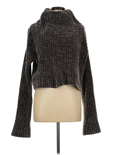 Pre-owned Ci Sono Turtleneck Sweater In Gray