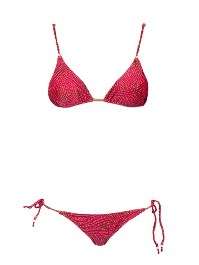 Cia Maritima Printed Bikini Set In Red