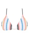 Cia Maritima Striped Triangle Bikini Top In Multi