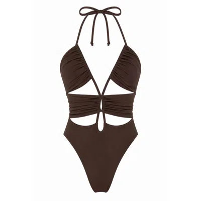 Ciao Bella Monte Carlo Women's Bali Swimsuit Brown