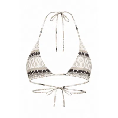 Ciao Bella Monte Carlo Women's Neutrals Beige Ikat Top