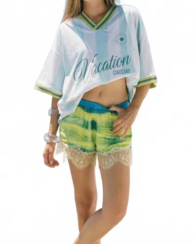 Ciao Ciao Vacation Women's Vacation Stripe Tee In Blue