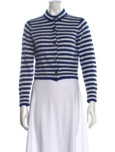 Pre-owned Ciao Lucia Alpaca Striped Sweater In Blue