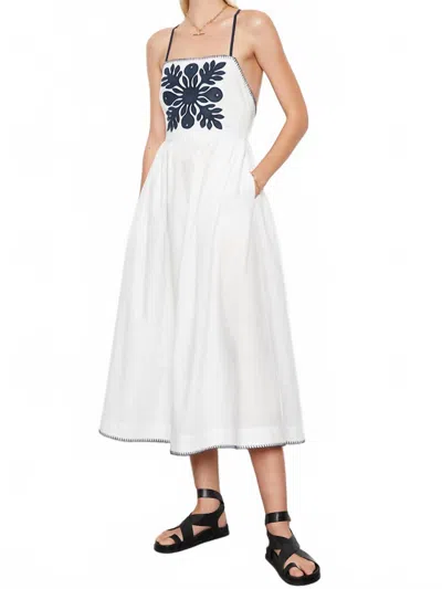 Ciao Lucia Anselma Midi Dress In Medallion In White