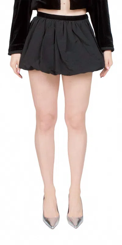 Ciao Lucia Antonia Bubble Skirt In Black In Gray
