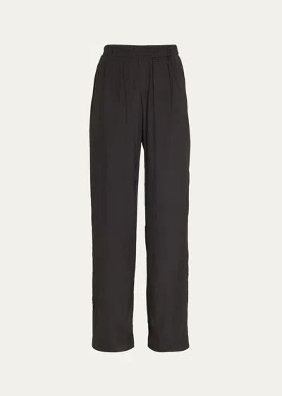 Ciao Lucia Barca Silky Trousers In Black