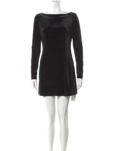 Pre-owned Ciao Lucia Bateau Neckline Mini Dress W/ Tags In Black
