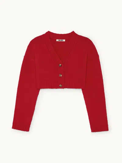 Ciao Lucia Bruna Cardigan Currant L In Red