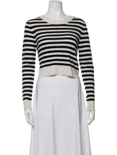 Pre-owned Ciao Lucia Cashmere Striped Sweater In Black