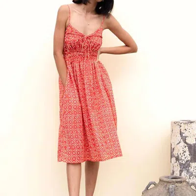 Ciao Lucia Contessa Dress In Poppy In Pink