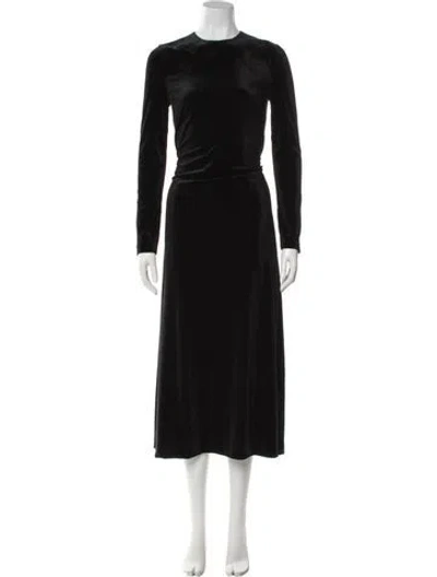 Pre-owned Ciao Lucia Crew Neck Midi Length Dress W/ Tags In Black
