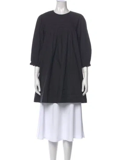 Pre-owned Ciao Lucia Crew Neck Mini Dress In Gray