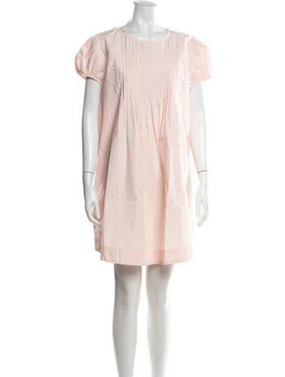 Pre-owned Ciao Lucia Crew Neck Mini Dress In Pink