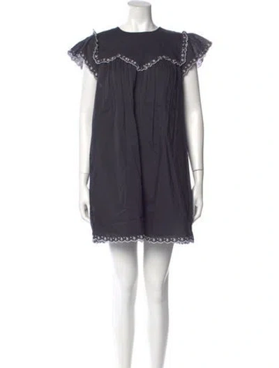 Pre-owned Ciao Lucia Crew Neck Mini Dress W/ Tags In Black