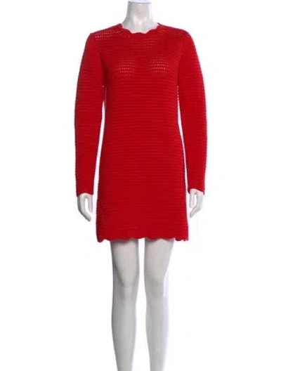 Pre-owned Ciao Lucia Crew Neck Mini Dress W/ Tags In Red
