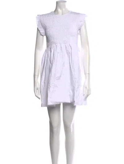Pre-owned Ciao Lucia Crew Neck Mini Dress W/ Tags In White