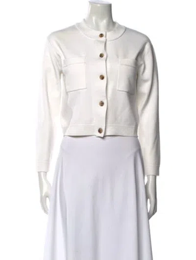 Pre-owned Ciao Lucia Crew Neck Sweater In White