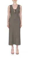 Ciao Lucia Delphinus Knit Dress In Reed In Gray